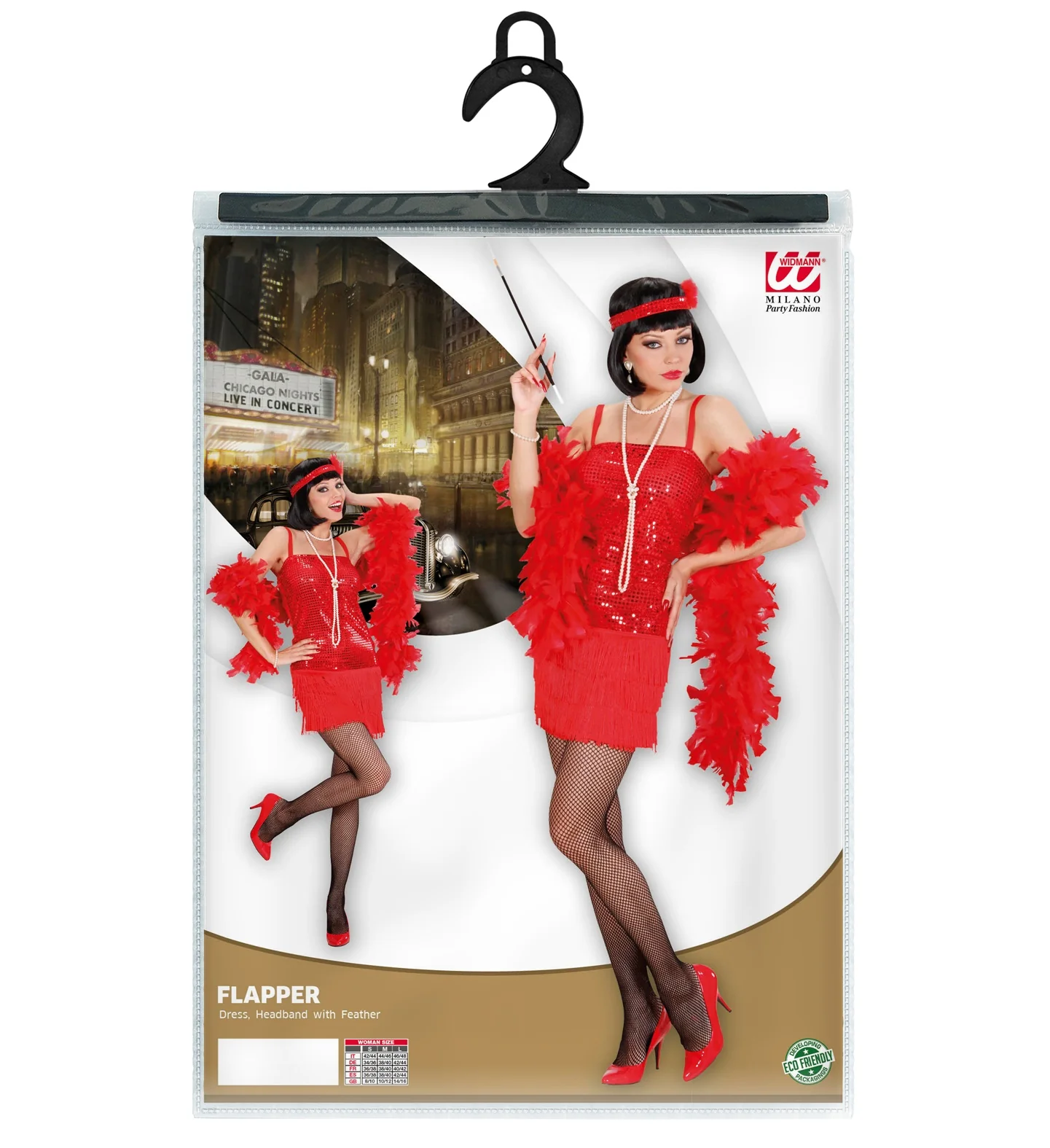 Flapper Jurk Rood - Image 3