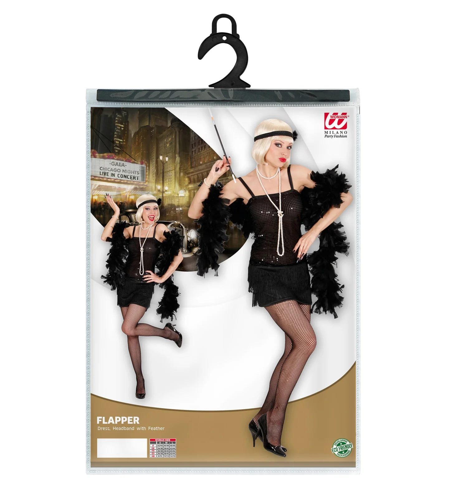 Flapper Jurk Zwart - Image 3
