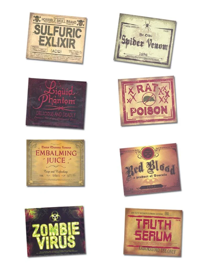 Fles stickers voor Halloween - Image 2