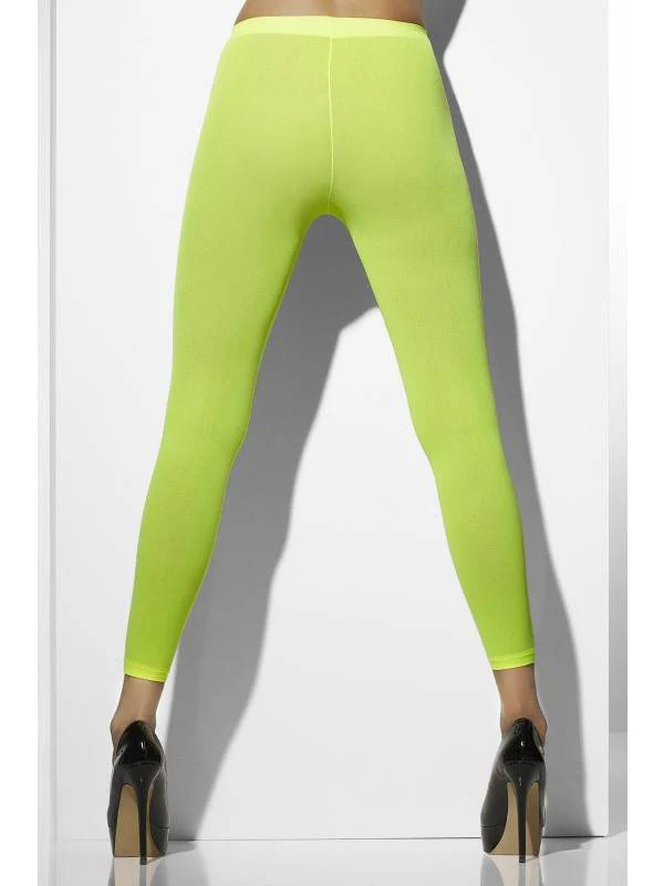 Fluor groene legging dames