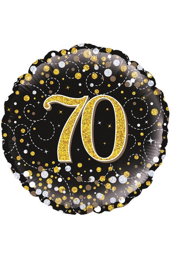 Folie ballon Sparkling 70 jaar 45.7cm