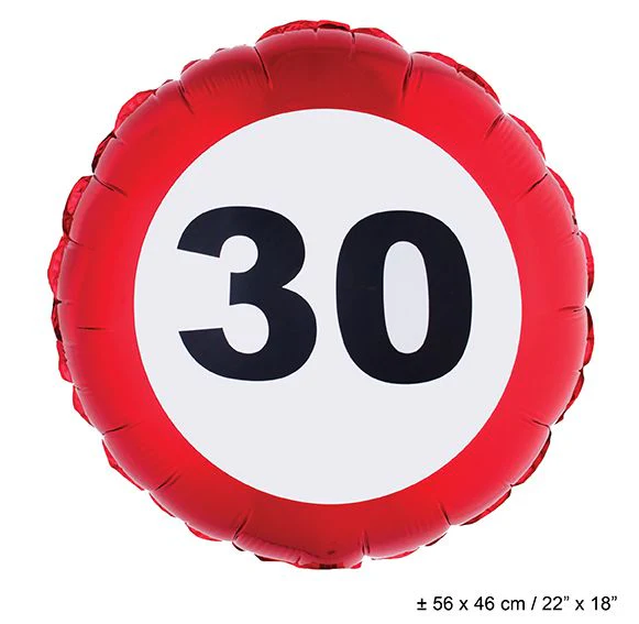 Folie ballon leeftijd 30