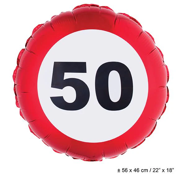 Folie ballon leeftijd 50