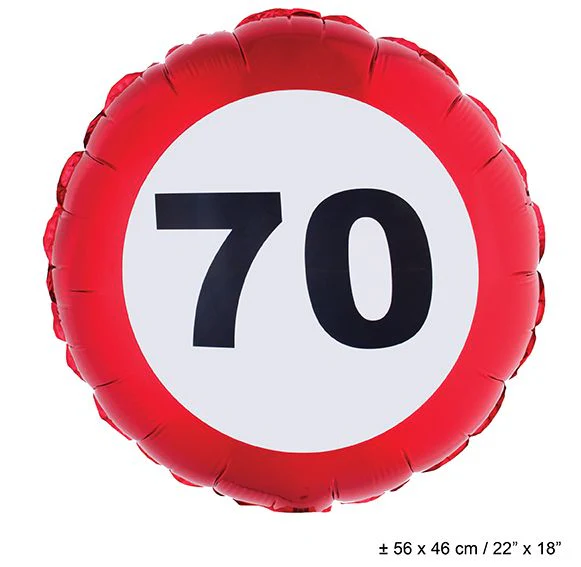 Folie ballon leeftijd 70
