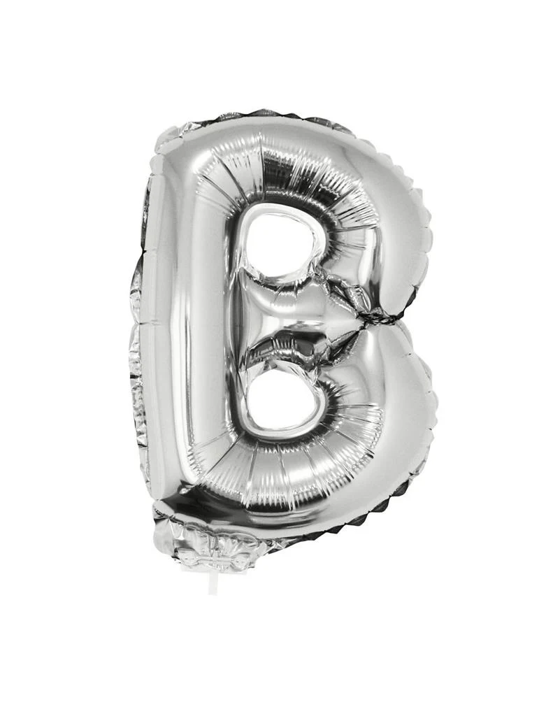 Folie ballon letter B Zilver