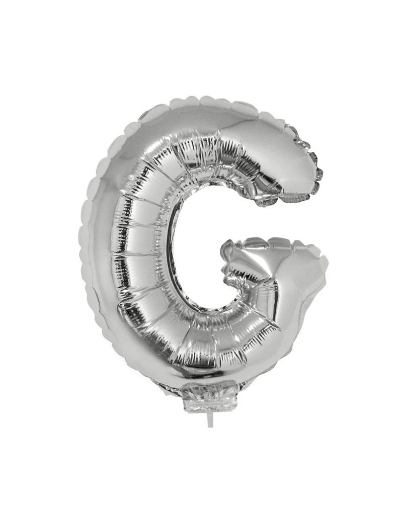 Folie ballon letter G Zilver