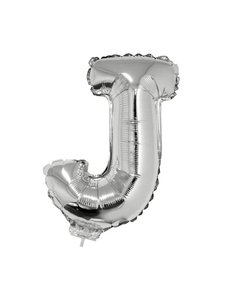 Folie ballon letter J Zilver