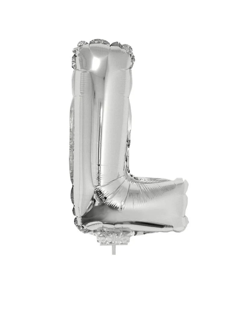 Folie ballon letter L Zilver