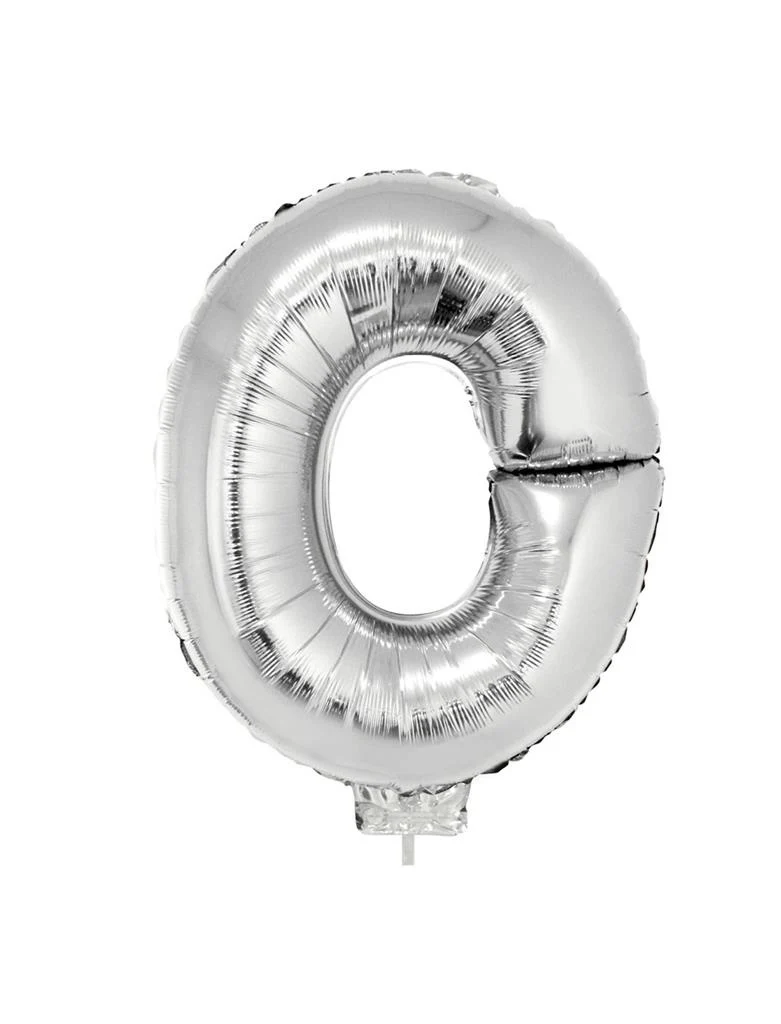 Folie ballon letter O Zilver