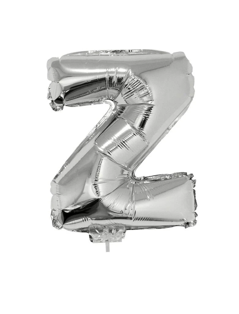 Folie ballon letter Z Zilver