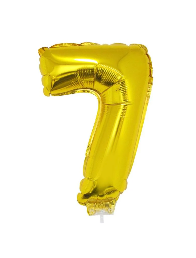 Folieballon 41 cm goud op stokje - Image 9
