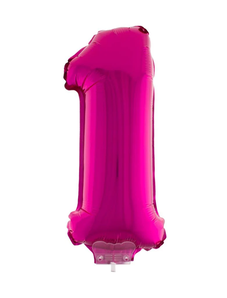 Folieballon 41 cm op stokje roze - Image 3