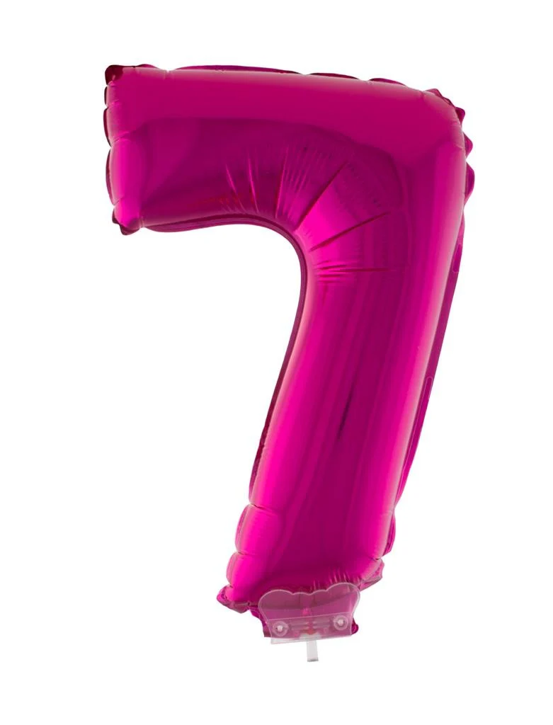 Folieballon 41 cm op stokje roze - Image 9