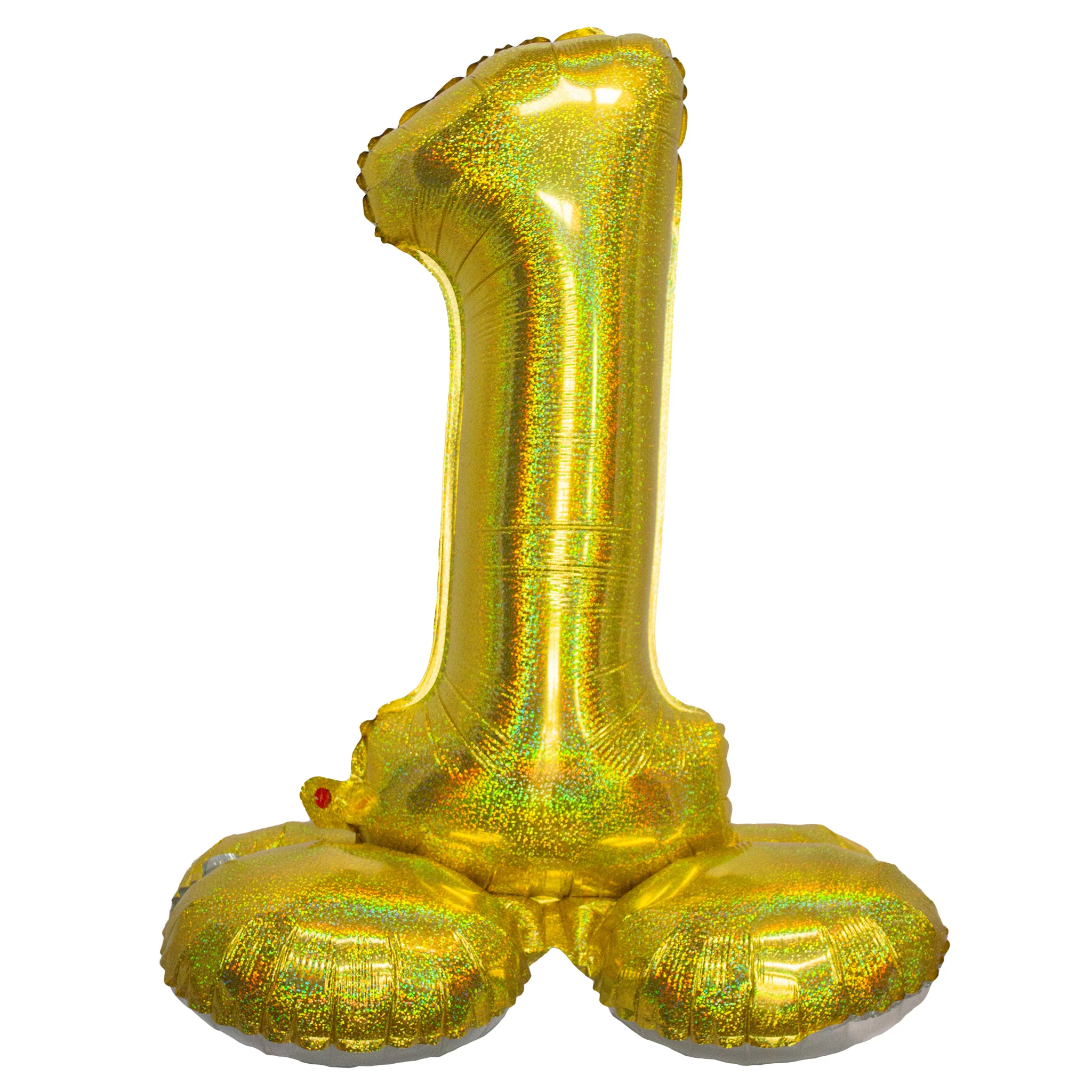 Folieballon 82 cm glitter goud - Image 2