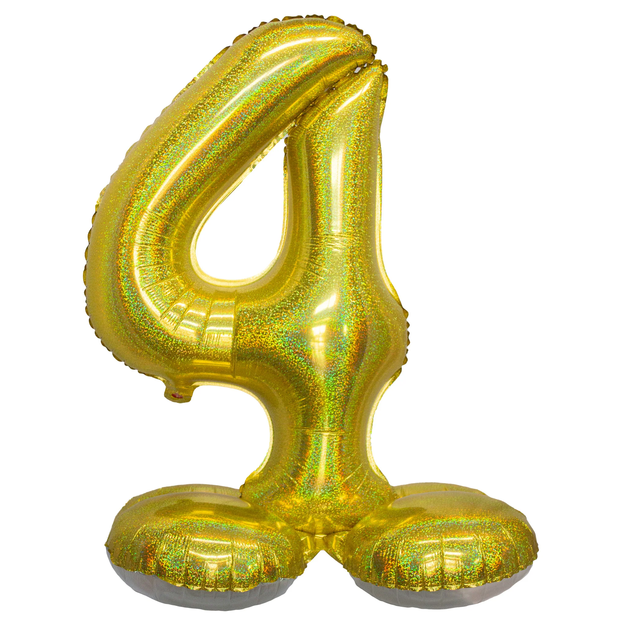 Folieballon 82 cm glitter goud - Image 5