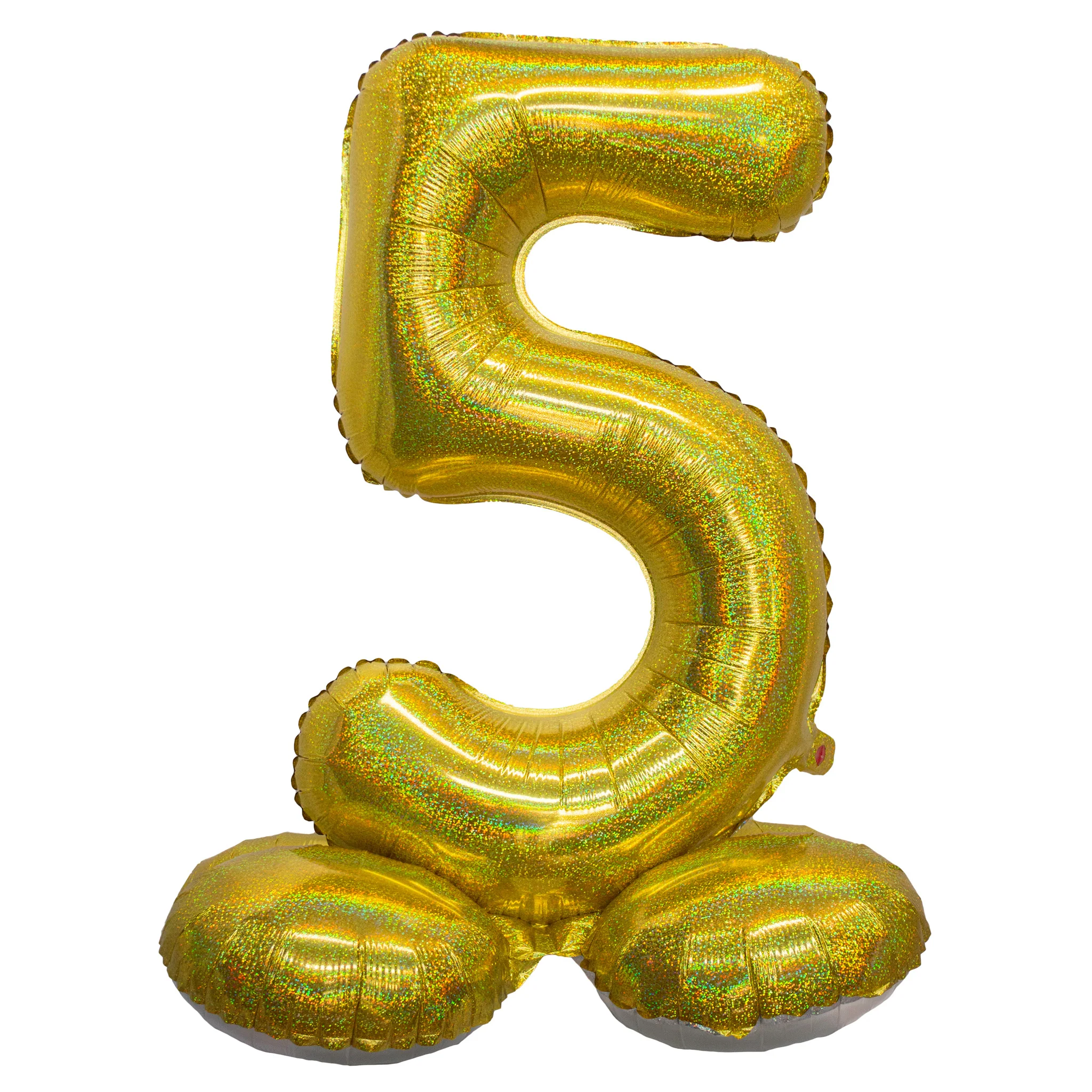Folieballon 82 cm glitter goud - Image 6