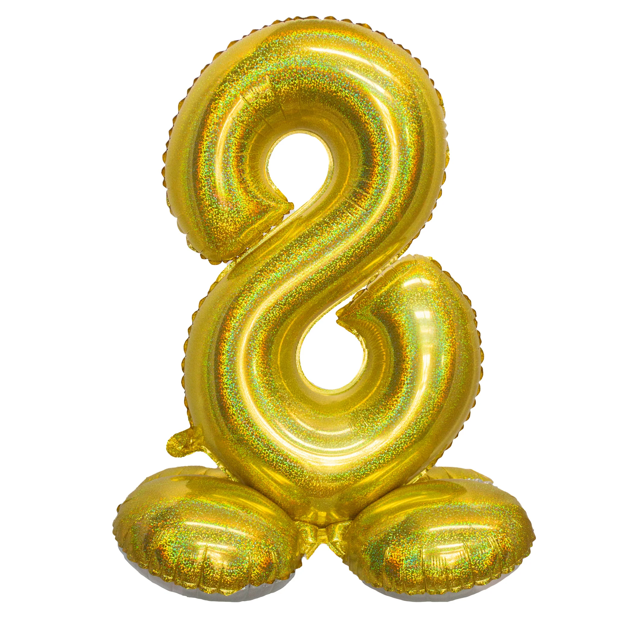 Folieballon 82 cm glitter goud - Image 9