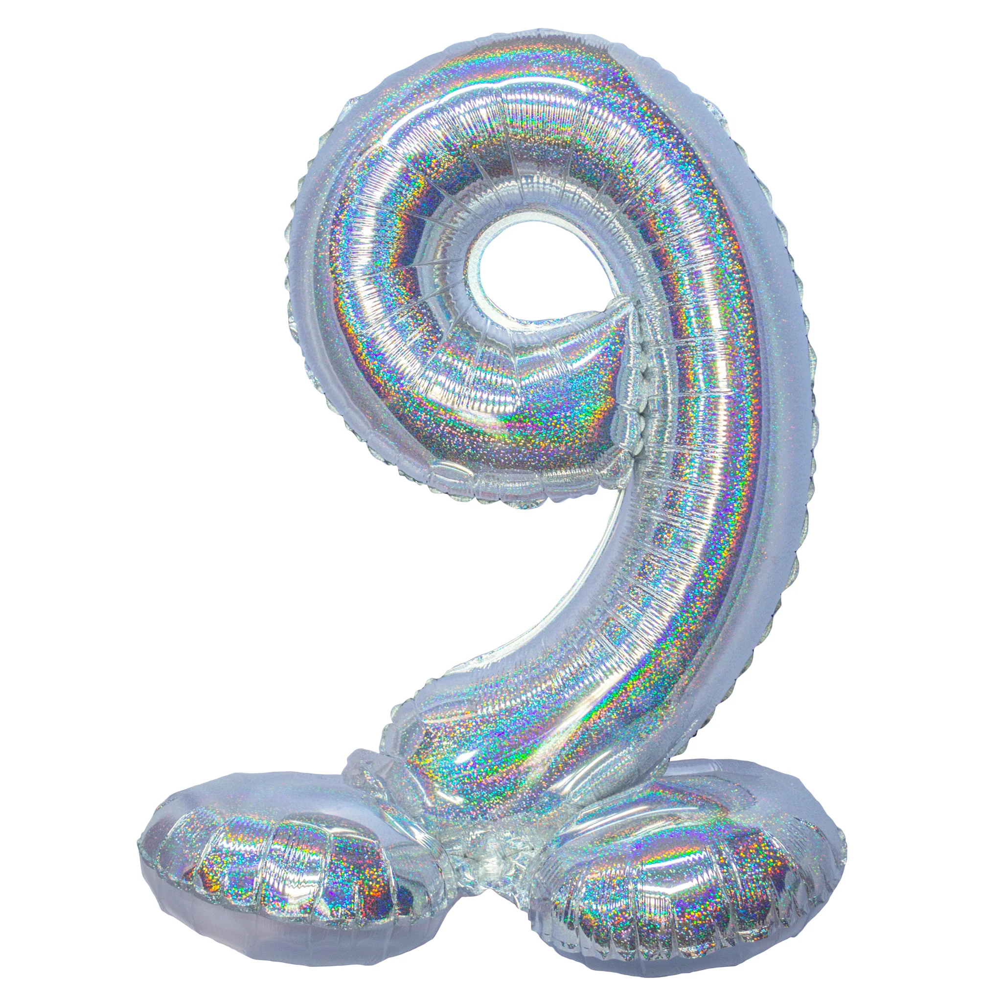 Folieballon 82 cm glitter zilver - Image 10