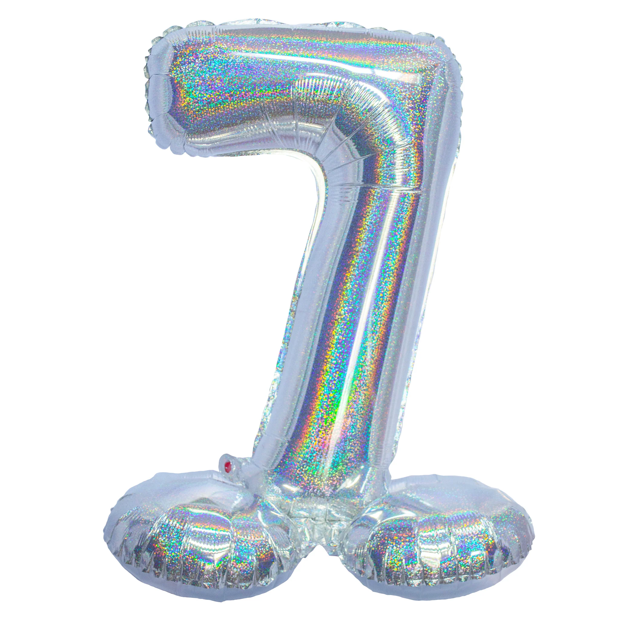 Folieballon 82 cm glitter zilver - Image 8