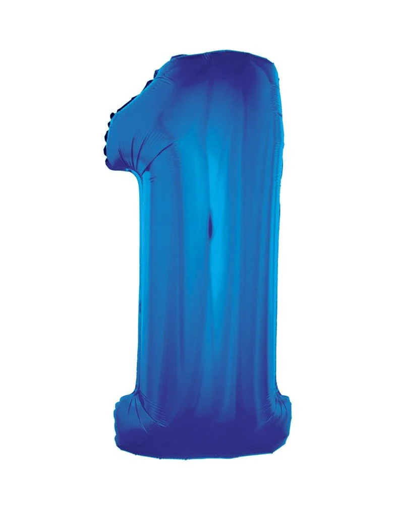 Folieballon 102 cm blauw - Image 3