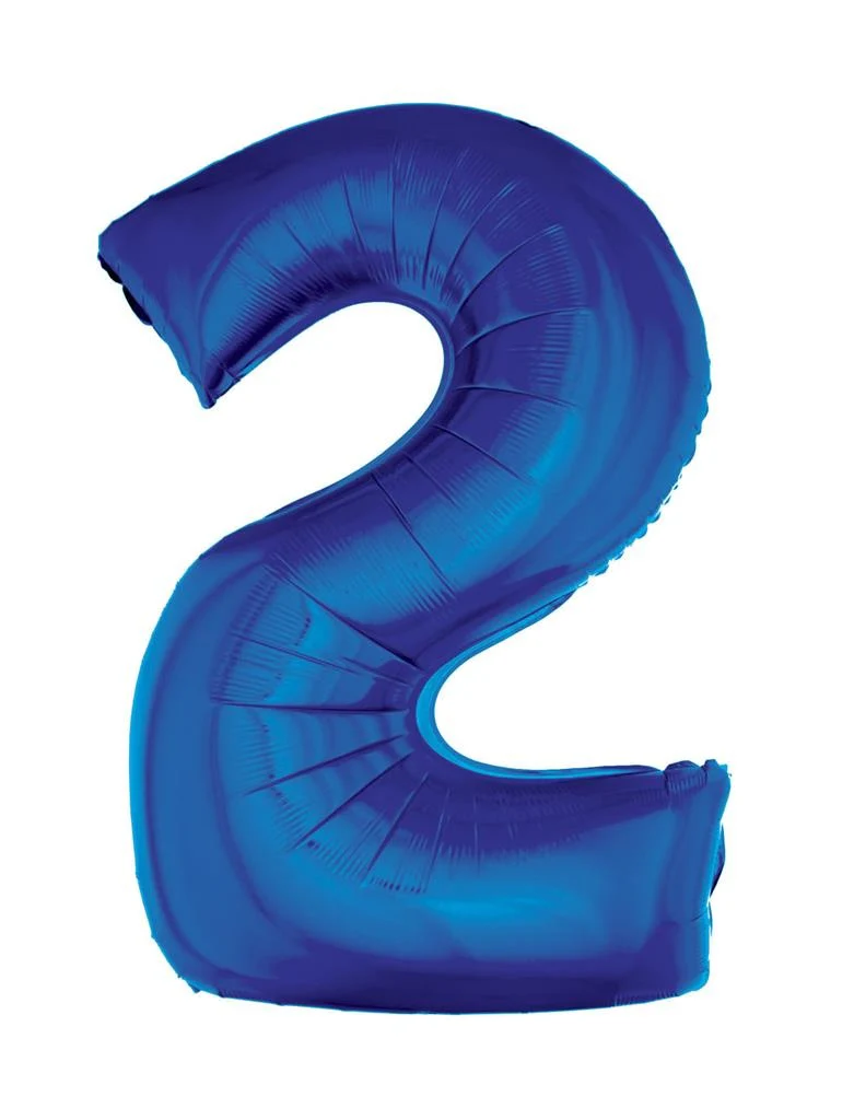 Folieballon 102 cm blauw - Image 4
