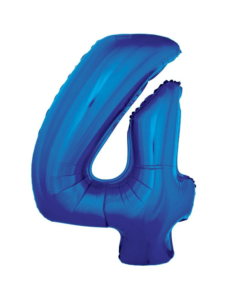 Folieballon 102 cm blauw - Image 6