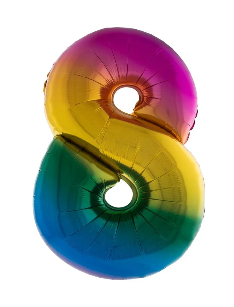 Folieballon 102 cm regenboog - Image 10