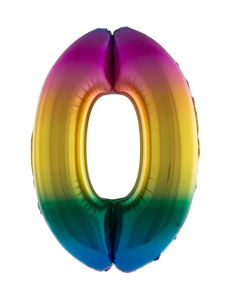 Folieballon 102 cm regenboog - Image 2