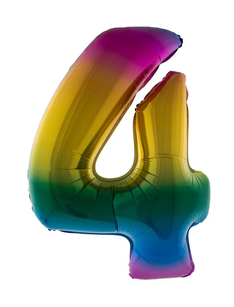 Folieballon 102 cm regenboog - Image 6