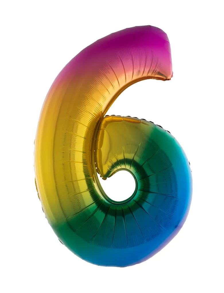 Folieballon 102 cm regenboog - Image 8