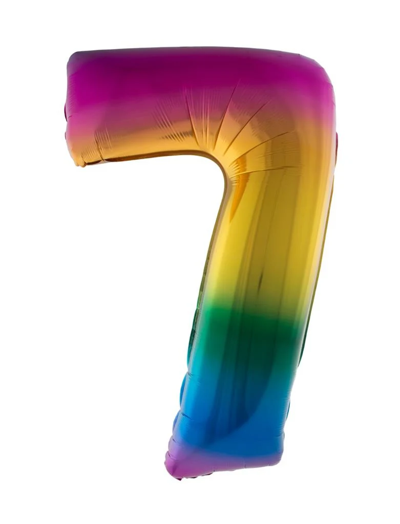 Folieballon 102 cm regenboog - Image 9
