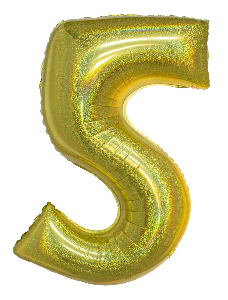 Folieballon 102 cm glitter goud - Image 7