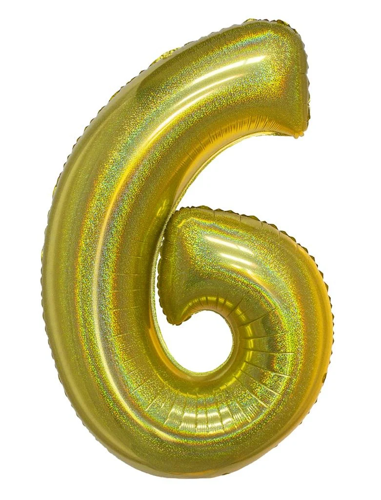 Folieballon 102 cm glitter goud - Image 8