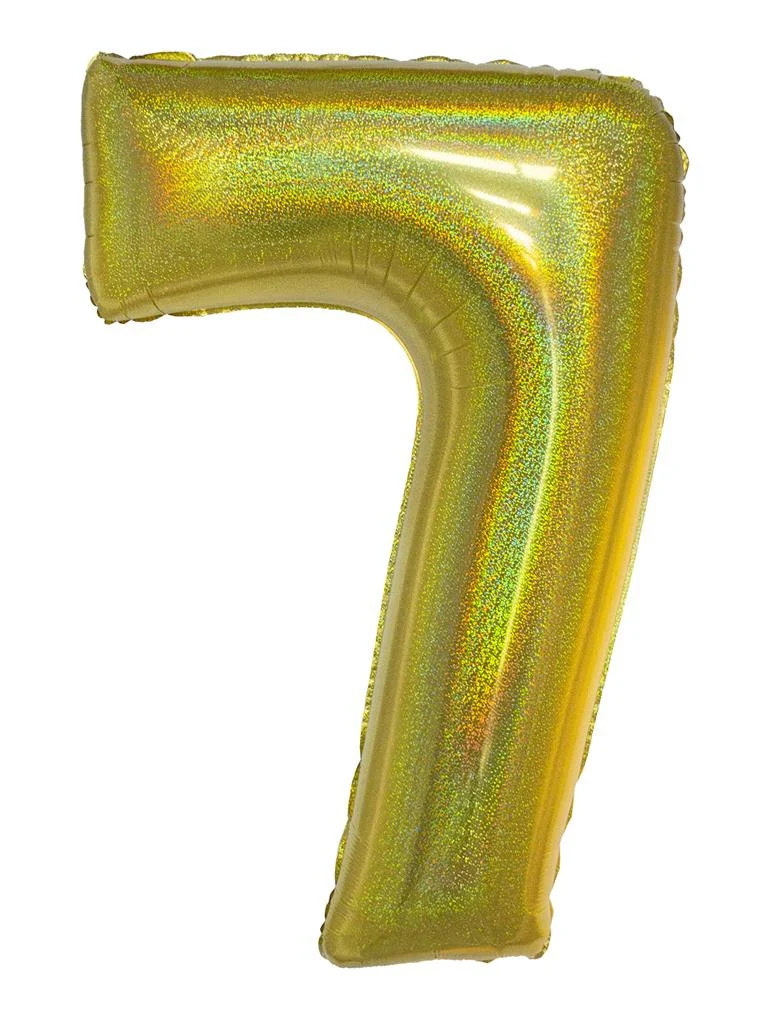 Folieballon 102 cm glitter goud - Image 9