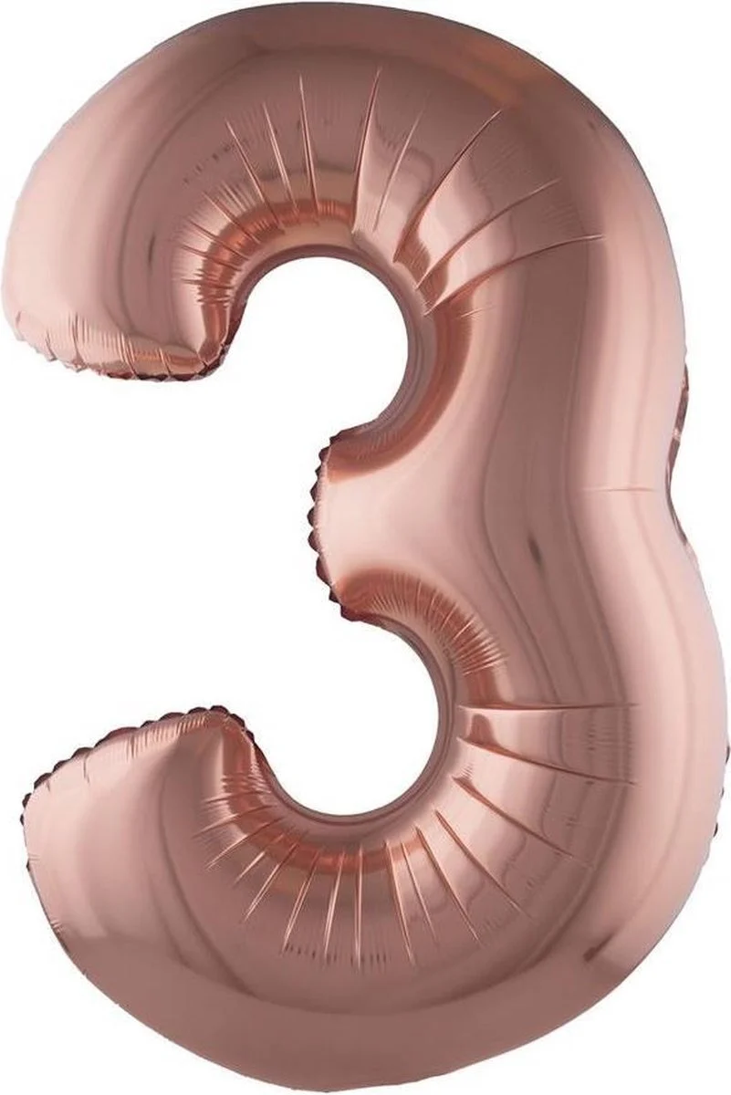 Folieballon 102 cm rose goud - Image 5