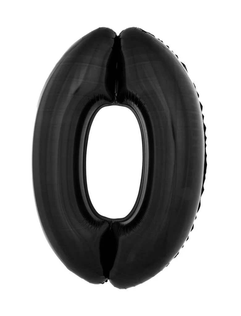 Folieballon 102 cm zwart - Image 2