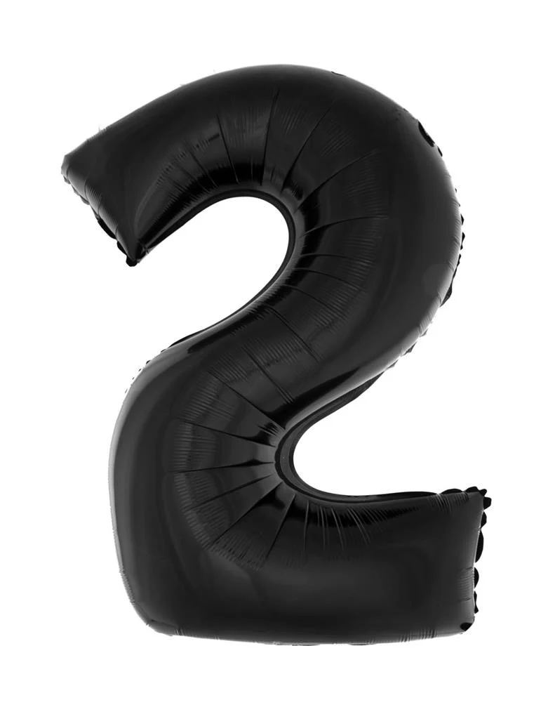 Folieballon 102 cm zwart - Image 4