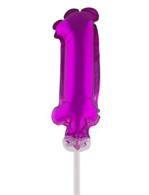Folieballon 13 cm op stokje roze - Image 3