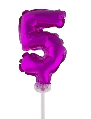 Folieballon 13 cm op stokje roze - Image 7