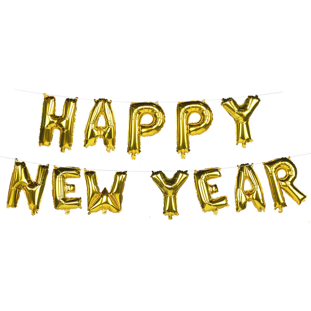 Folieballonslinger 'Happy new year'