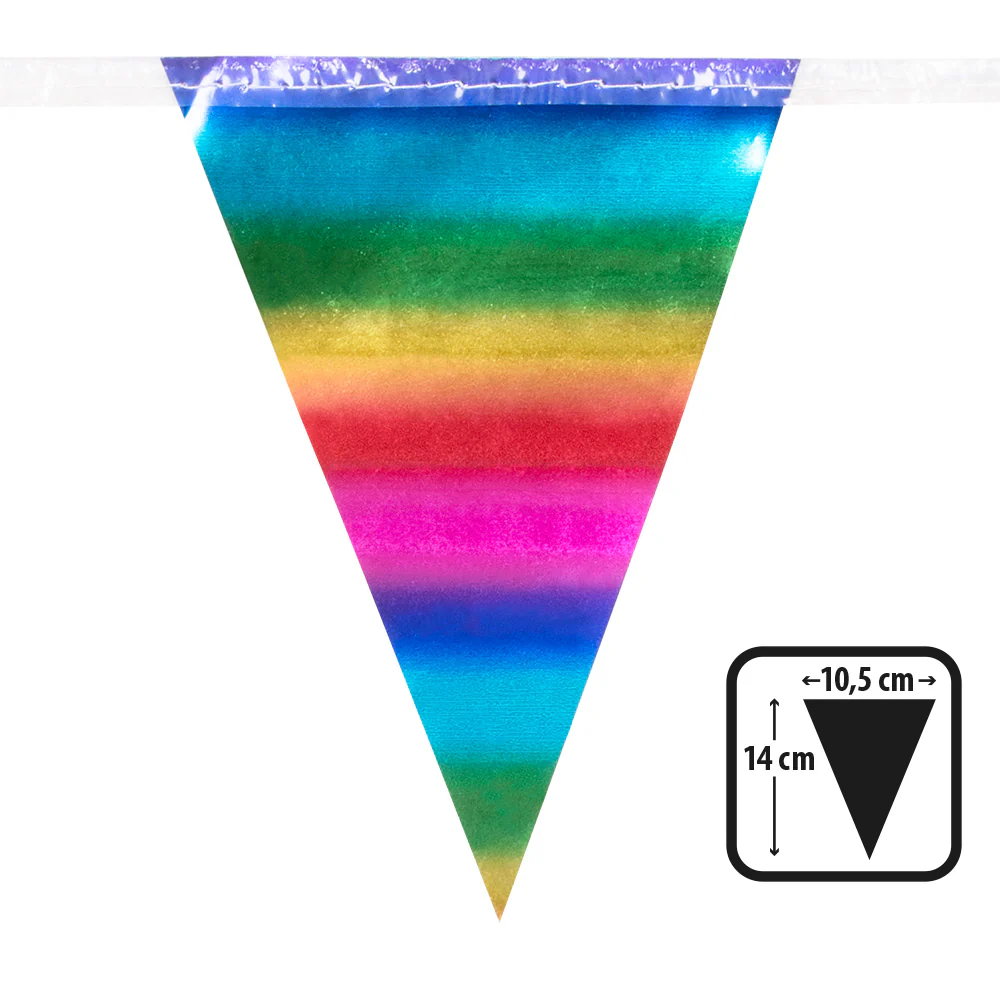 Folieminivlaggenlijn regenboog - Image 2