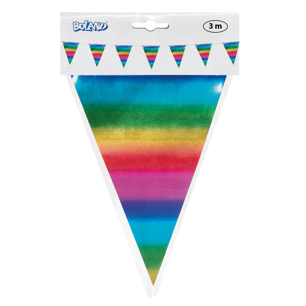 Folieminivlaggenlijn regenboog - Image 3