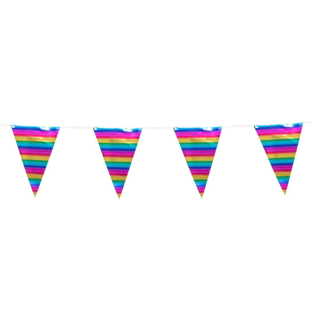 Foliereuzenvlaggenlijn regenboog