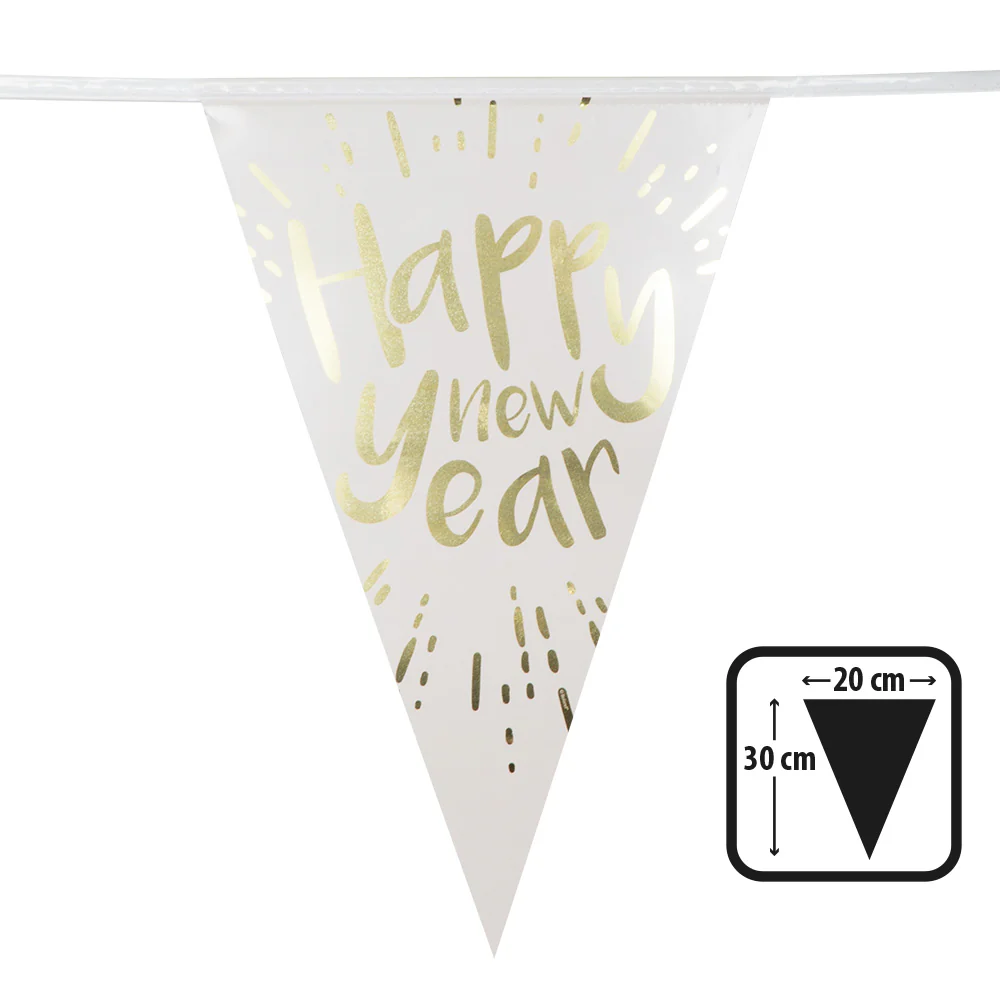 Folievlaggenlijn 'Happy new year' - Image 2