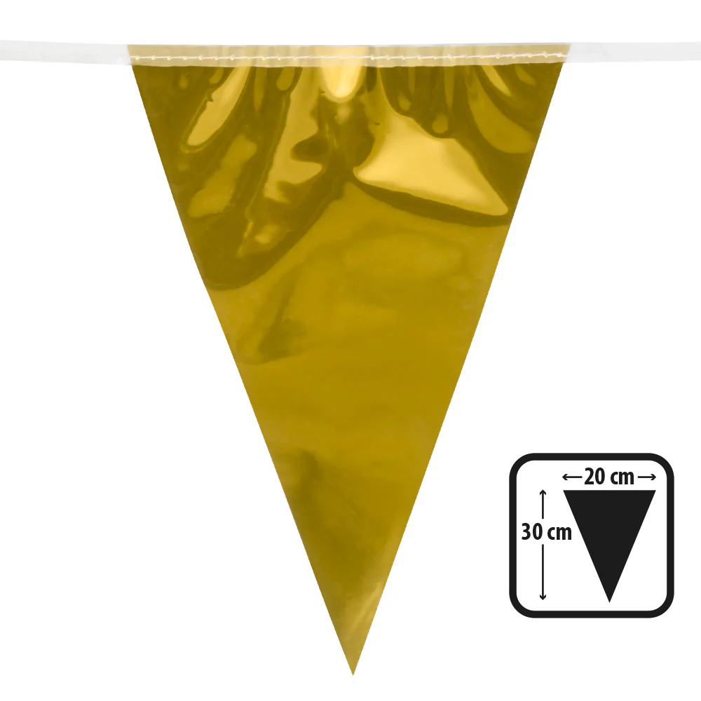 Folievlaggenlijn Metallic goud - Image 2