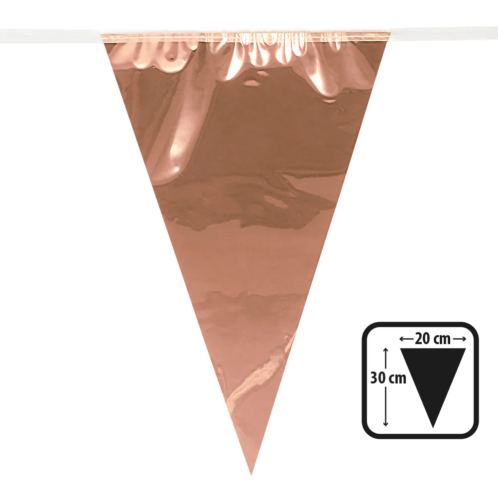 Folievlaggenlijn Metallic rosegoud - Image 2