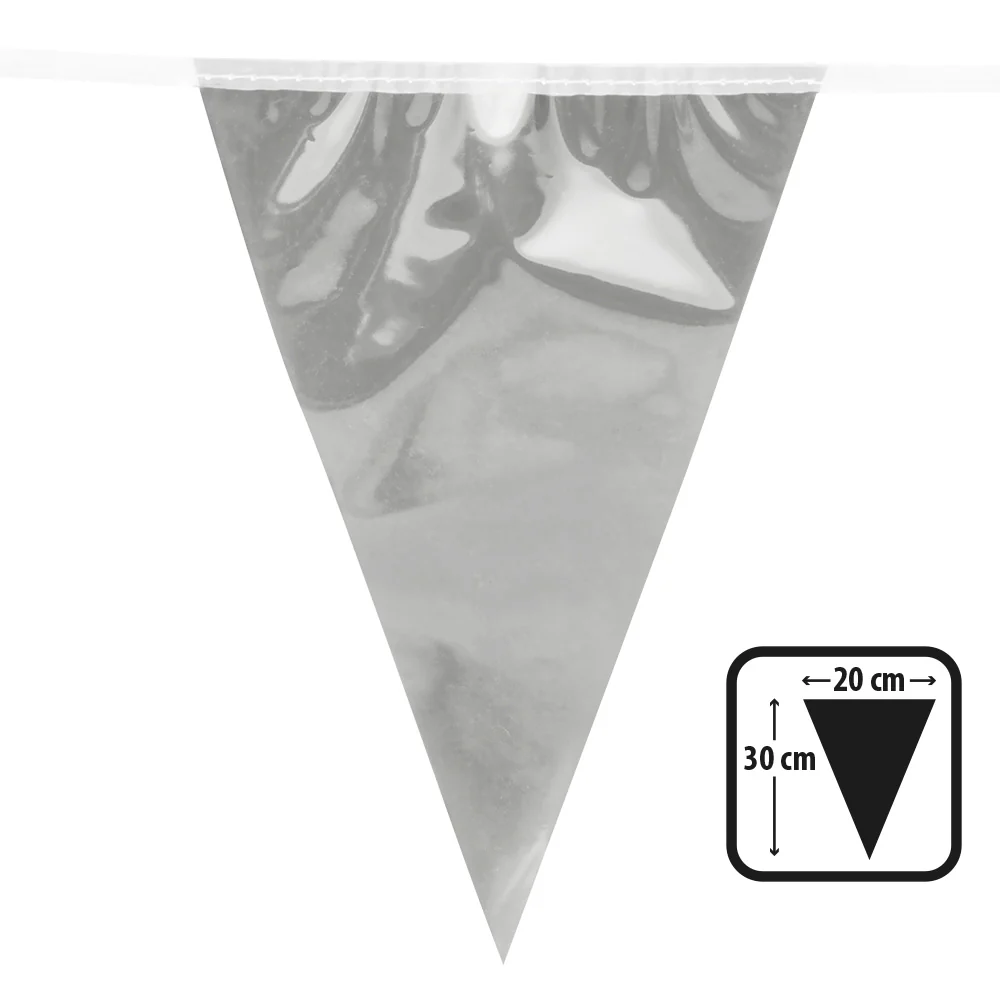 Folievlaggenlijn Metallic zilver - Image 2