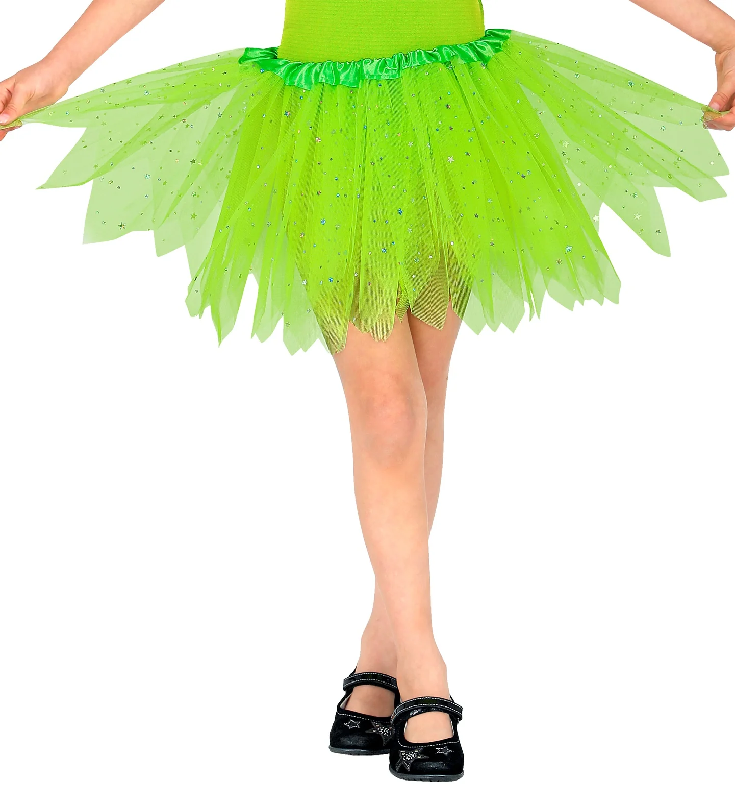 Glitter tutu rok groen kinderen - Image 2