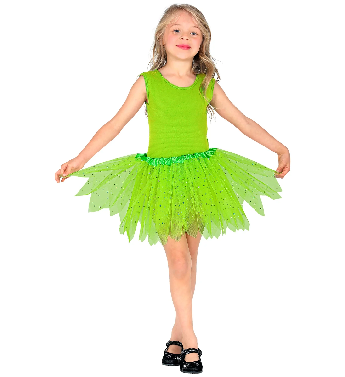 Glitter tutu rok groen kinderen - Image 3