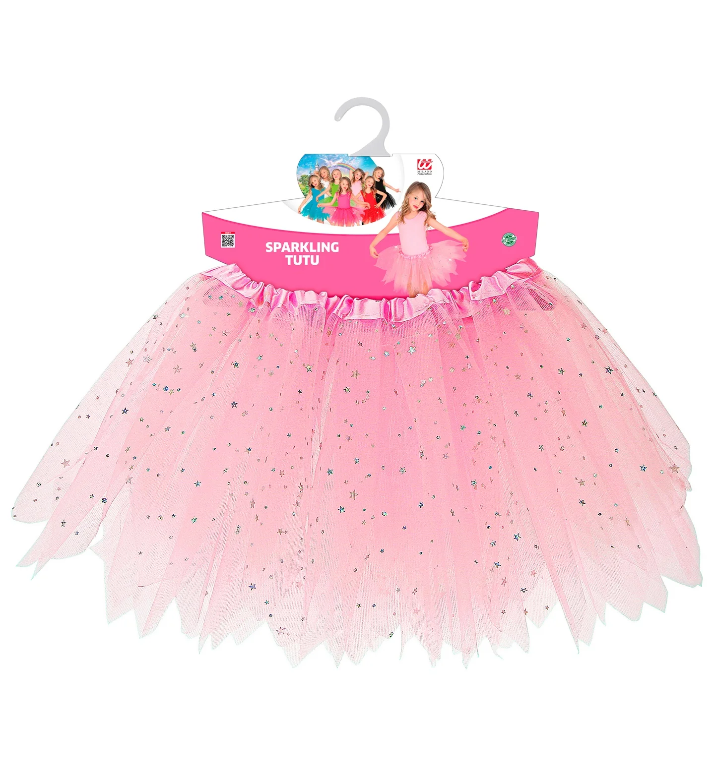 Glitter tutu rok kort lichtroze kinderen - Image 5